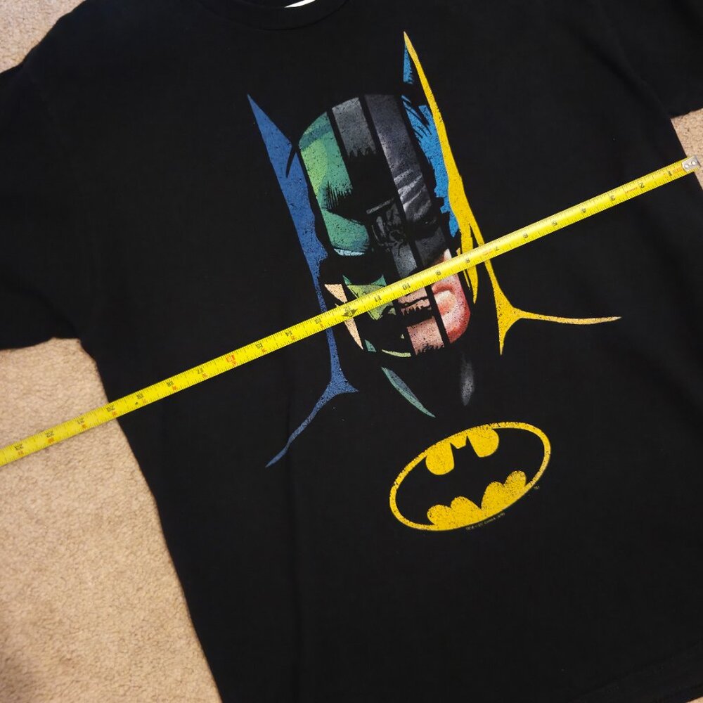 Batman 80 Years Many Faces Black Men's XL Shirt - Picture 7 of 7